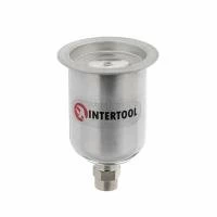 Бачок металевий для HVLP міні, внутрішня різьба M14×1, 125 мл INTERTOOL PT-1903