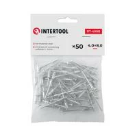 Заклепка алюмінієва, 4,0×8,0 мм, 50 шт. INTERTOOL RT-4008