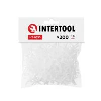 Набір дистанційних хрестиків для плитки 1.5 мм /200шт INTERTOOL HT-0350