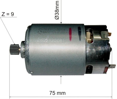 Двигун постійного струму Bosch PSR1200