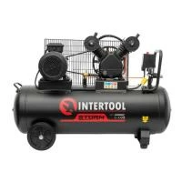 Компресор, 100 л, 3,0 кВт, 380 В, 10 атм, 500 л/хв, 2 циліндри INTERTOOL PT-0013
