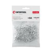 Заклепка алюмінієва, 4,0×6,0 мм, 50 шт. INTERTOOL RT-4006