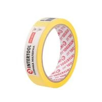 Стрічка малярна 25мм, 20м, жовта INTERTOOL DM-2520