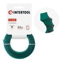 Лiска для тримера "квадрат" кручена, 2.4 мм x 15 м INTERTOOL DT-2323