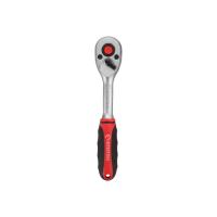 Рукоятка з храповим механізмом на 72 зубця 1/4", Cr-V INTERTOOL HT-2124