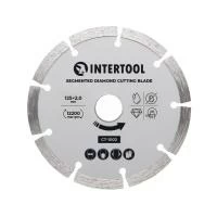 Диск відрізний сегментний алмазний, 125мм, 16-18% INTERTOOL CT-1002