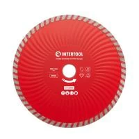 Диск відрізний по каменю TURBO алмазний, 180мм, 22-24%, Проф INTERTOOL CT-2009