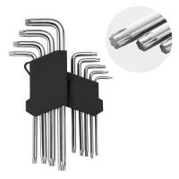 Набір ключів Г-подібних TORX 9 шт, Т10-Т50, Cr-V, Big INTERTOOL HT-0608