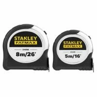 Рулетки вимірювальні FatMax®, 5м/16х25мм + 8/26х25, в хромованому корпусі STANLEY FMHT43041-0