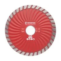 Диск відрізний по каменю TURBO алмазний, 115мм, 22-24% INTERTOOL CT-2006