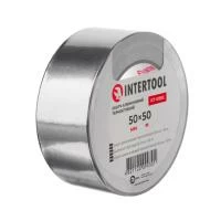 Скотч алюмінієвий термостійкий 50 мм * 50 м. INTERTOOL KT-0993