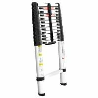 Драбина алюмінієва, телескопічна, 12 сход., 3,80 м, 150 кг INTERTOOL LT-3038