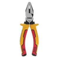 Плоскогубці електрика LASER HARDENEDl VDE 1000V комбіновані довжиною 160 мм DeWALT DWHT82810-0