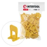 Система вирівнювання плитки, основа 2 мм / 100 шт INTERTOOL KT-4953