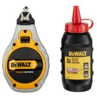 Шнур розмічальний довжиною 30 м в комплекті з крейдяним порошком DeWALT DWHT48335RC-0