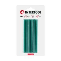 Комплект клейових стрижнів зелених, 7,4×100 мм, 12 шт. INTERTOOL RT-1058