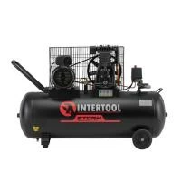 Компресор, 100 л, 1,8 кВт, 220 В, 10 атм, 250 л/хв INTERTOOL PT-0012