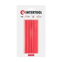 Комплект клейових стрижнів червоних, 7,4×100 мм, 12 шт. INTERTOOL RT-1043