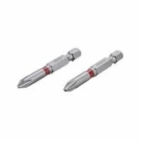 Комплект викруткових насадок, PH2, 1/4"×50 мм, S2, 2 од., STORM INTERTOOL VT-0212