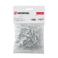 Заклепка алюмінієва, 4,8×10,0 мм, 50 шт. INTERTOOL RT-4810