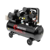 Компресор, 200 л, 7,5 кВт, 380 В, 10 атм, 1050 л/хв, 3 циліндри INTERTOOL PT-0040