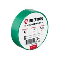 Стрічка ізоляційна 0.15мм*17мм*10м зелена INTERTOOL IT-0031