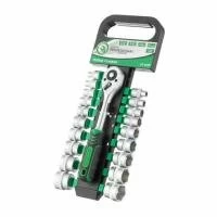 Набір шестигранних головок з тріскачкою, 3/8", 20 од. (6-24 мм) INTERTOOL ET-6020