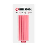 Комплект клейових стрижнів рожевих, 7,4×100 мм, 12 шт. INTERTOOL RT-1047
