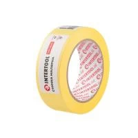 Стрічка малярна 38мм, 40м, жовта INTERTOOL DM-3840
