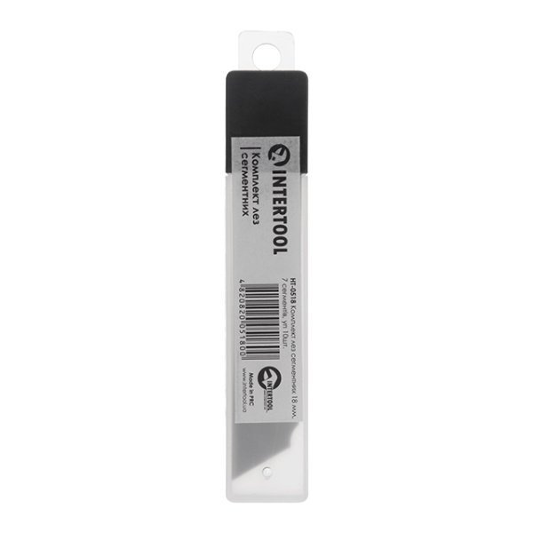 Комплект лез сегментних, 18 мм, 7 сегментів, 10 шт. INTERTOOL HT-0518