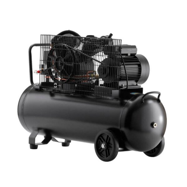 Компресор, 100 л, 3,0 кВт, 220 В, 10 атм, 500 л/хв, 2 циліндри, 83 дБ INTERTOOL PT-0014
