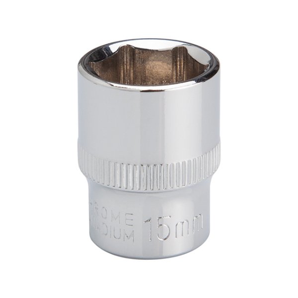 Головка шестигранна 3/8", 15×20 мм, Cr-V, STORM INTERTOOL ET-0415