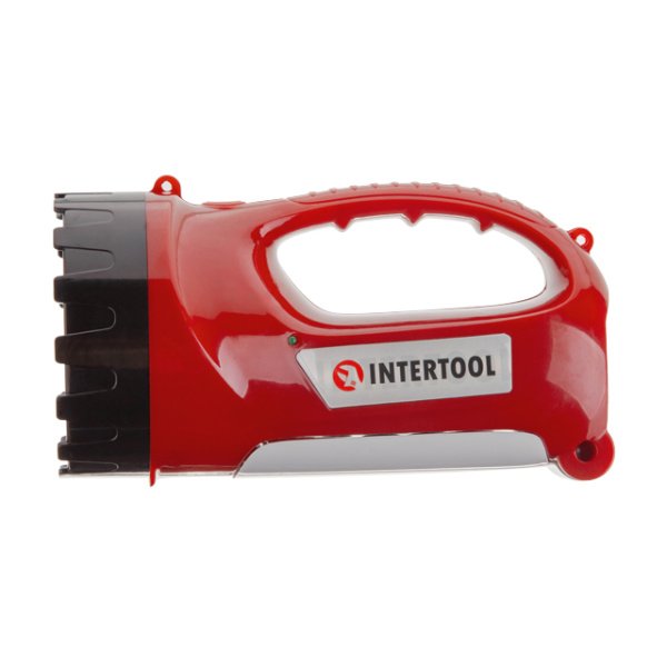 Ліхтар акумуляторний, 1 LED 5 Вт + 15 SMD INTERTOOL LB-0101