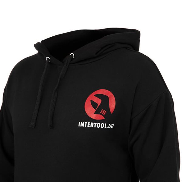 Худі чорний трикотаж арт. 8862 розм. S INTERTOOL SP-4003