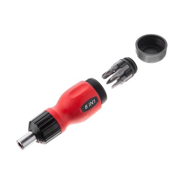 Викрутка реверсивна з комплектом насадок 6 од. INTERTOOL VT-1009