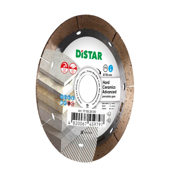 Круг алмазный отрезной 1A1R 115x1,6/1,2x10x22,23 Hard ceramics Advanced