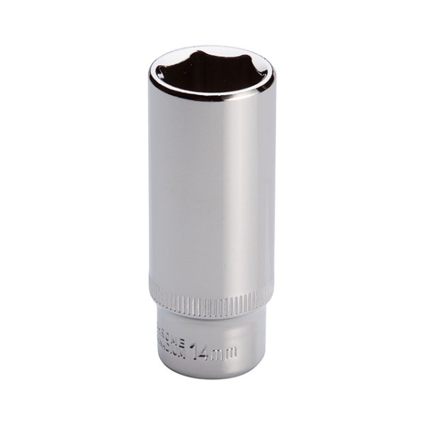 Головка шестигранна подовжена 1/4", 14×50 мм, Cr-V, STORM INTERTOOL ET-0464