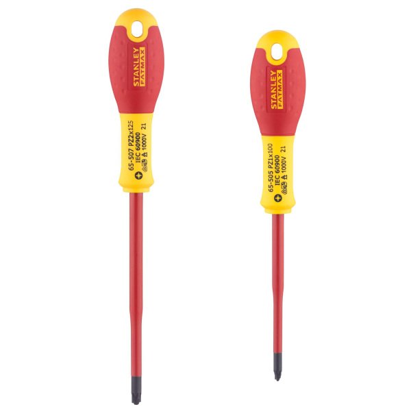 Набір з двох ізольованих викруток для електриків FatMax VDE 1000V STANLEY FMHT0-62649
