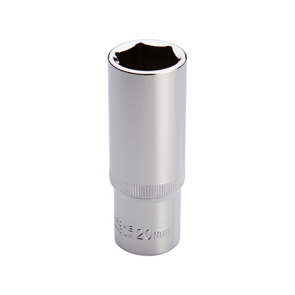 Головка шестигранна подовжена 1/2", 20*78 мм CrV INTERTOOL ET-0120