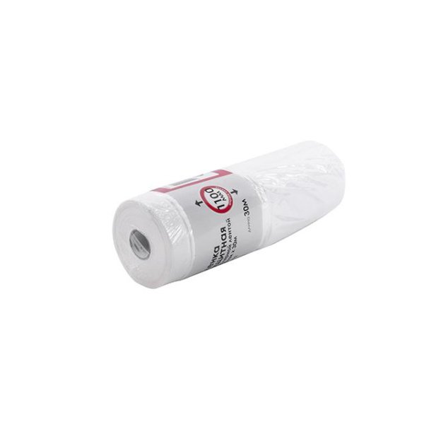 Плівка захисна з малярською стрічкою, 1100 мм, 30 м INTERTOOL KT-0802