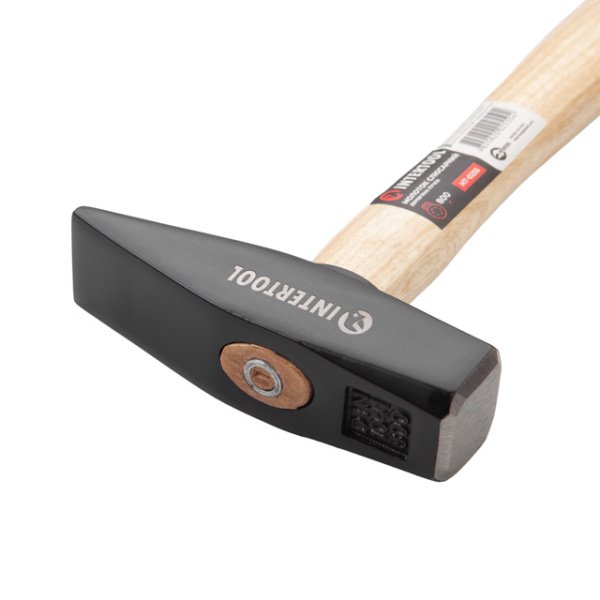 Молоток слюсарний 800 г, ручка ясен INTERTOOL HT-0255