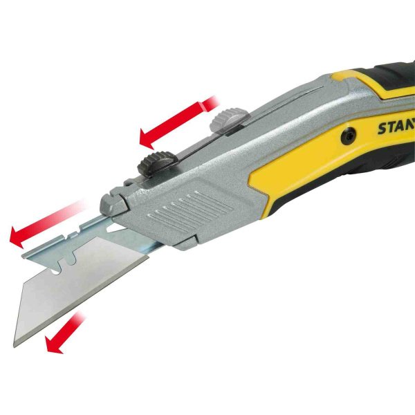 Ніж FATMAX EXO RETRACTABLE KNIFE завдовжки 190 мм з висувним трапецевидним лезом STANLEY FMHT0-10288