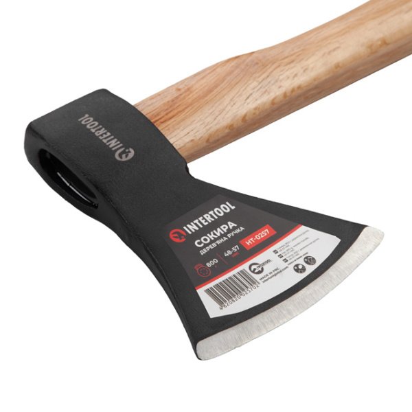 Сокира 800 г, ручка пекан INTERTOOL HT-0257