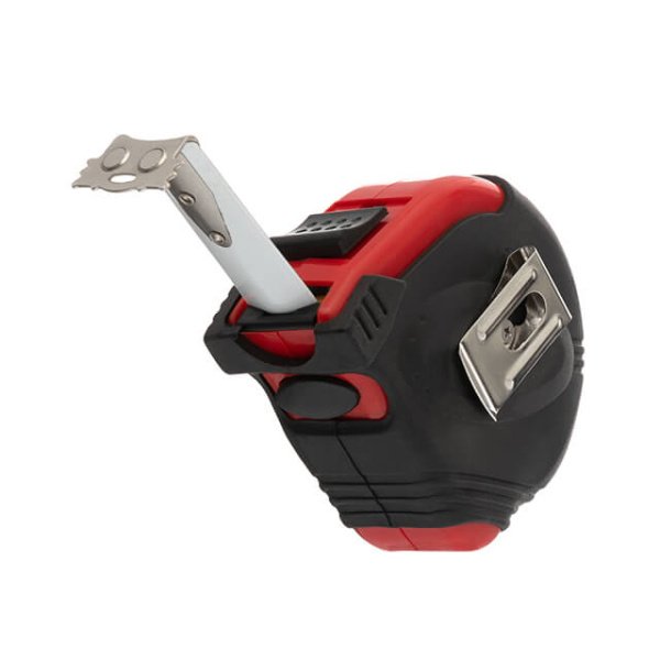 Рулетка з металевим полотном, 5 м, 19 мм, 3 стопори полотна INTERTOOL MT-0105