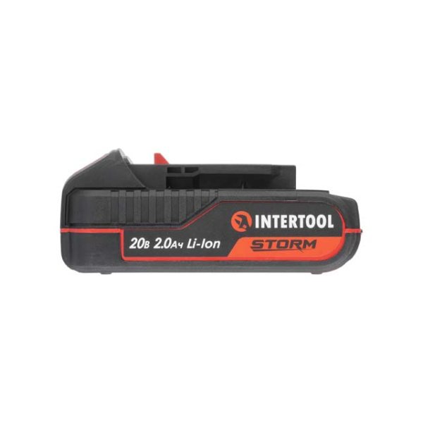 Акумулятор, 20 В, Li-Ion, 2,0 Аг, індикатор рівня заряду INTERTOOL WT-0340