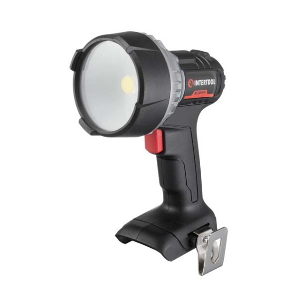 Ліхтар акумуляторний Li-ion 20 В, LED, 10 Вт, 500/1000 лм, без ЗП і АКБ INTERTOOL WT-0348