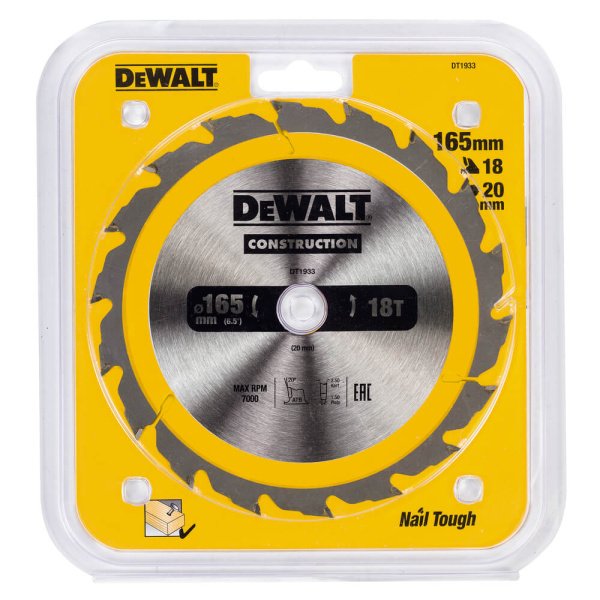 Диск пиляльний CONSTRUCTION DeWALT DT1933