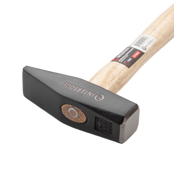Молоток слюсарний, 1000 г, ручка з ясеня INTERTOOL HT-0249
