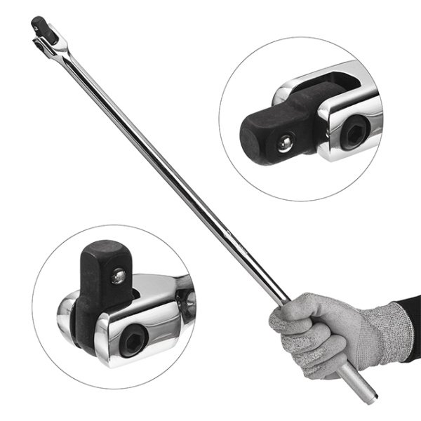 Вороток із шарніром 1/2" 600 мм CrV INTERTOOL ET-1035