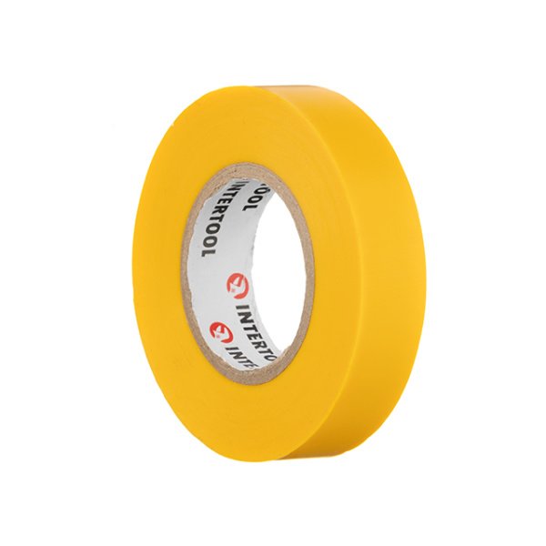Стрічка ізоляційна 0.15мм*17мм*20м жовта INTERTOOL IT-0052